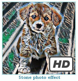 Prisma Photo effect stone