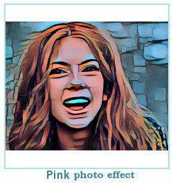 efek foto pink dreamscope